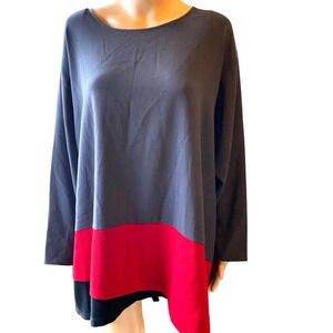 Sophia N.Y.C Boho Tunic Stretch Comfortable Top Blouse Plus Size 3X